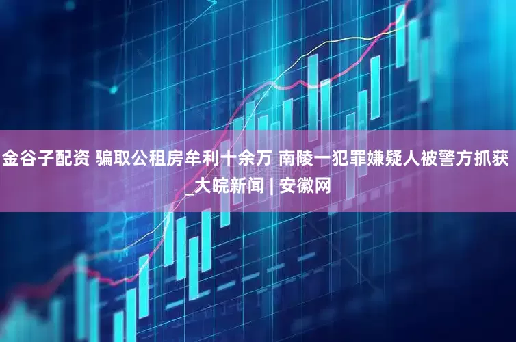 金谷子配资 骗取公租房牟利十余万 南陵一犯罪嫌疑人被警方抓获 _大皖新闻 | 安徽网