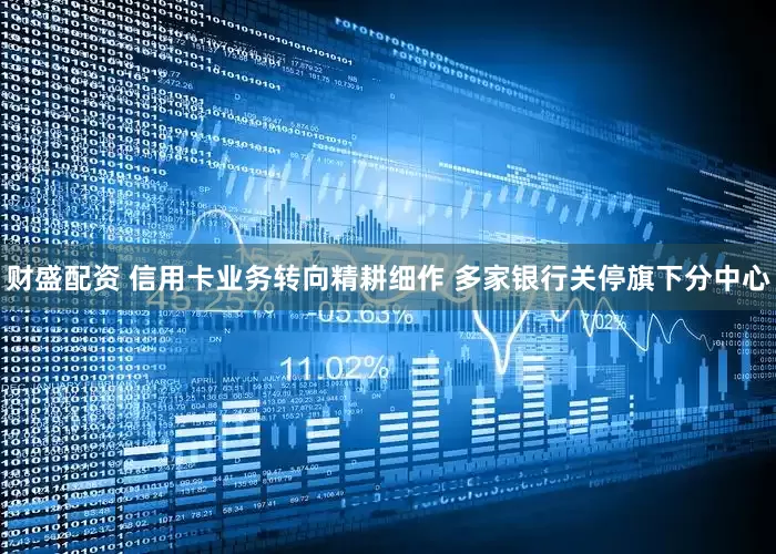 财盛配资 信用卡业务转向精耕细作 多家银行关停旗下分中心